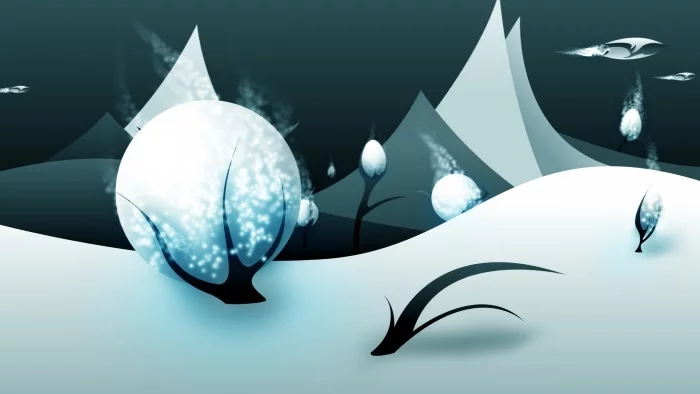 free winter wallpaper snowball vector