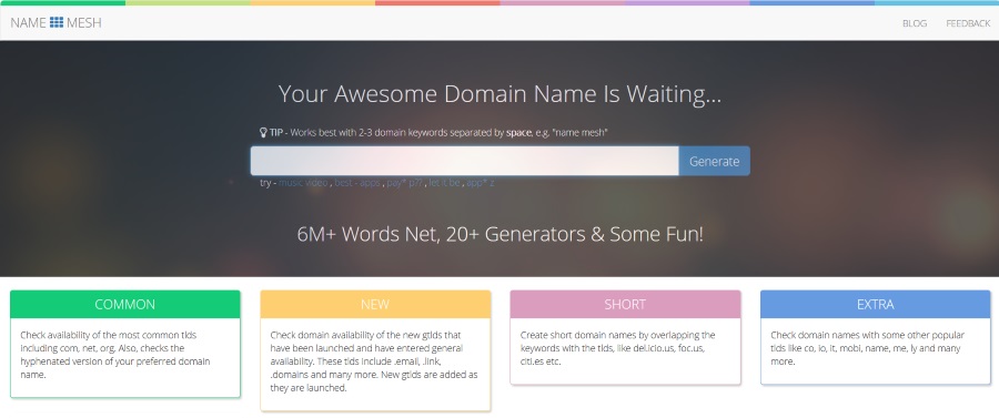 blog name generator name mesh
