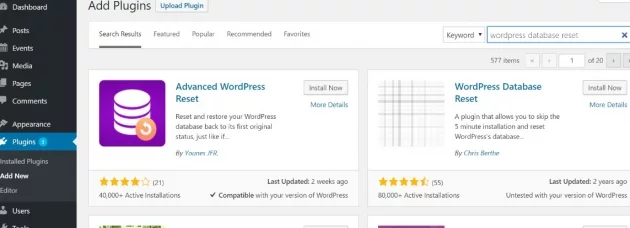 how to delete a WordPress theme intarely screenshot example