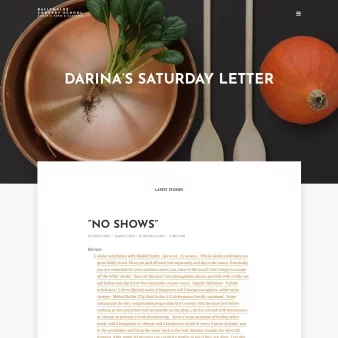 Darina’s Saturday Letter