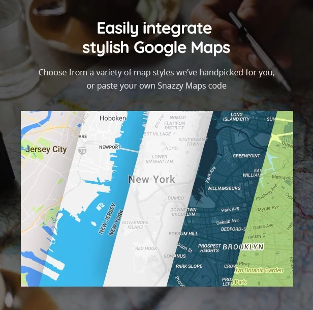 WordPress travel theme with Easy Maps plugin