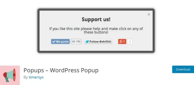 WordPress popup plugin popups