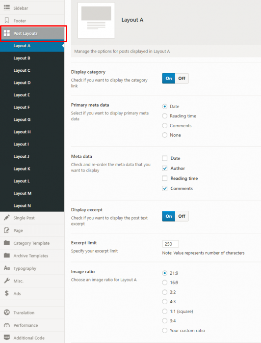 Post layouts - Opinion WordPress Theme Documentation - Meks