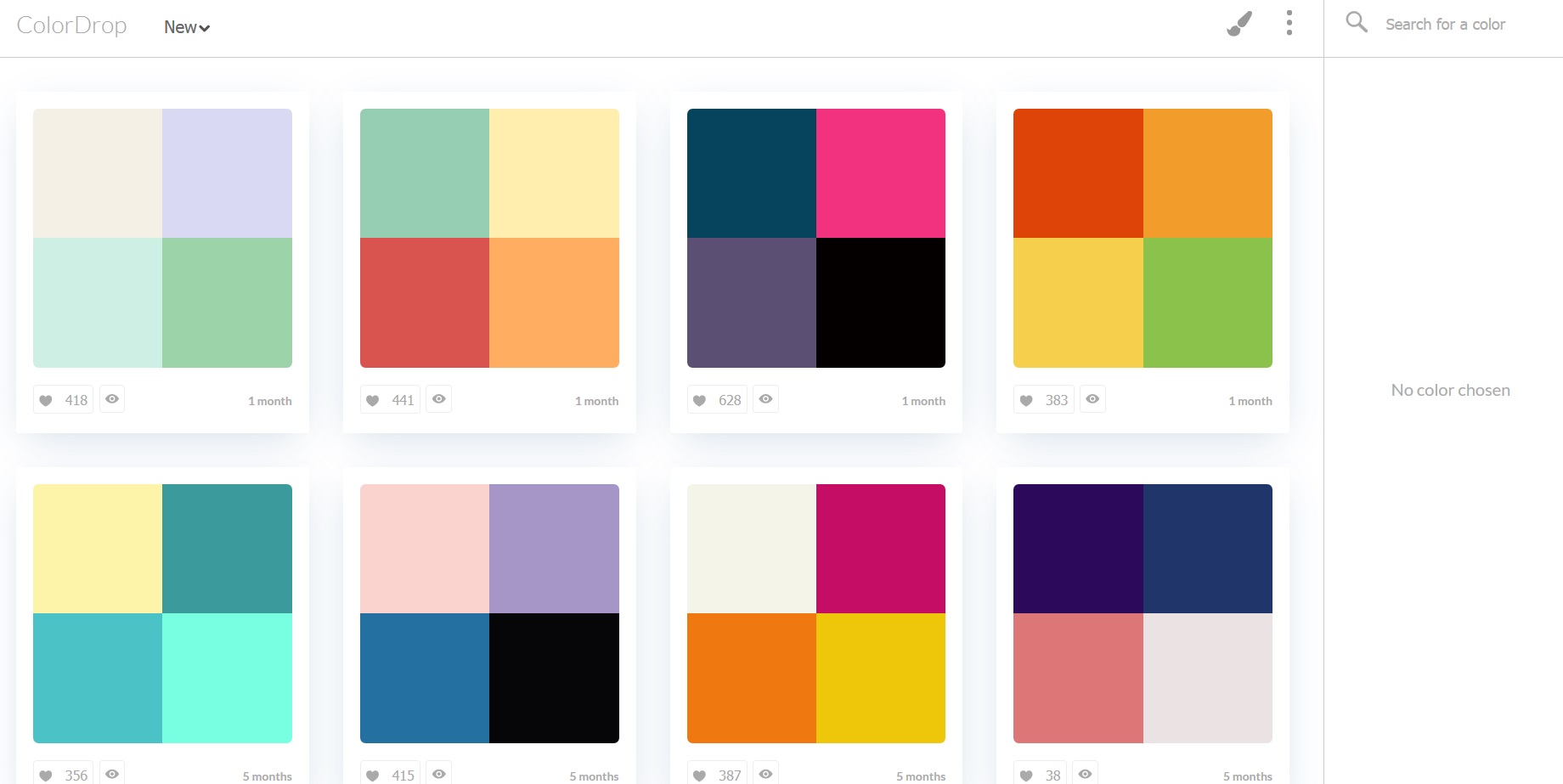 create color palette from one color