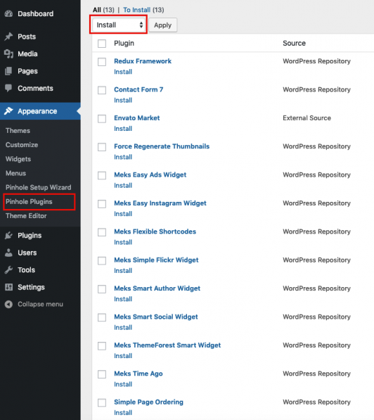 Recommended plugins - Pinhole WordPress Theme Documentation - Meks