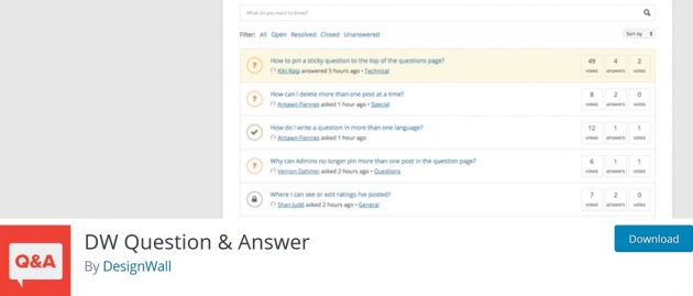 best-forum-plugin-for-wordpress-dw-question-answer