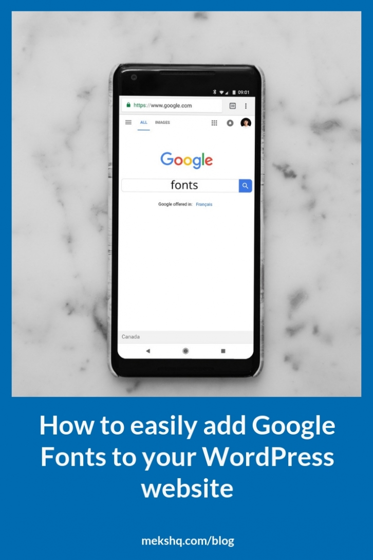 How to easily add Google Fonts to your WordPress website - Meks