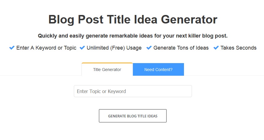 5. Fat Joeâ€™s Blog Post Title Idea Generator.
