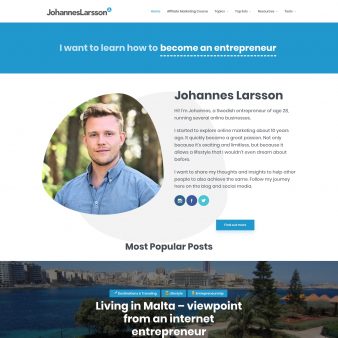 Johannes - A multi-concept personal blog &amp; magazine WordPress theme | Meks