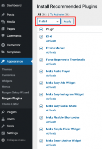 Recommended plugins - Roogan WordPress Theme Documentation - Meks
