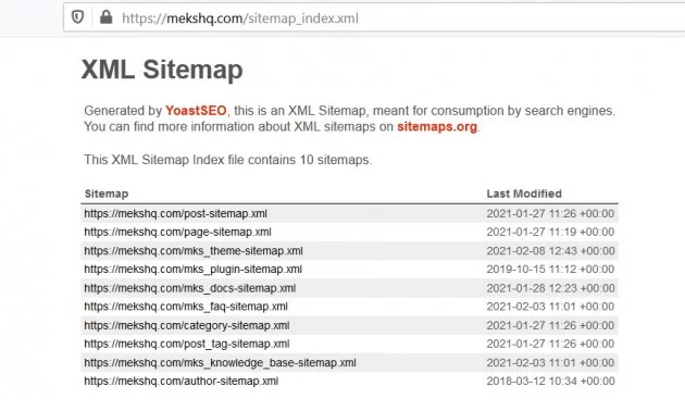 wordpress-sitemap-plugin-on-meks-site