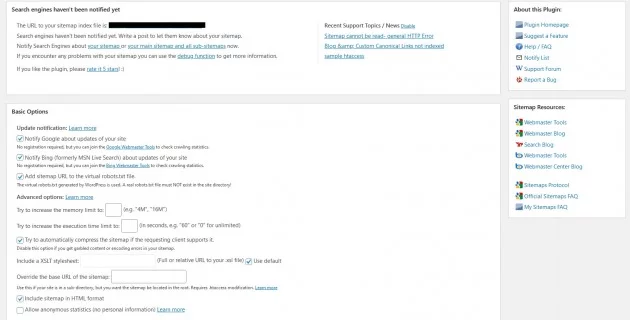 wordpress google xml sitemap plugin